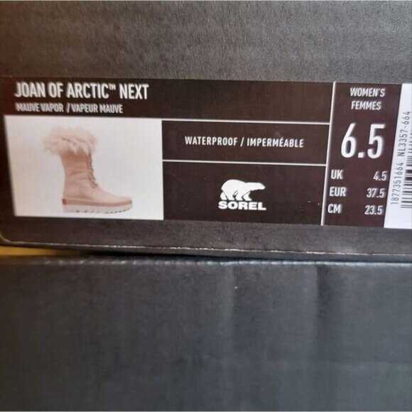 Sorel Joan Of Artic Mauve Waterproof Boots - Picture 2 of 9